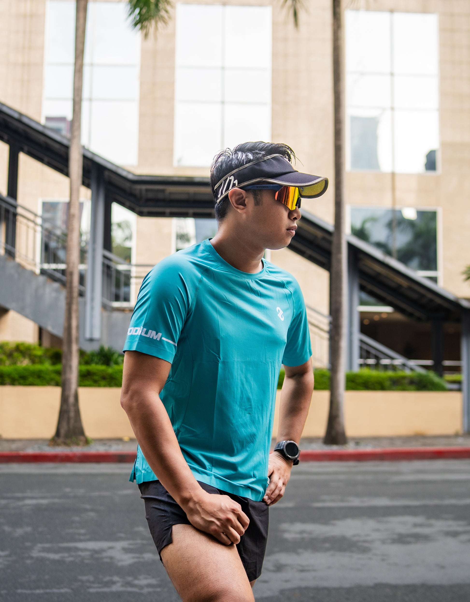 Teal Transition Tech Tee- Tech Shirt