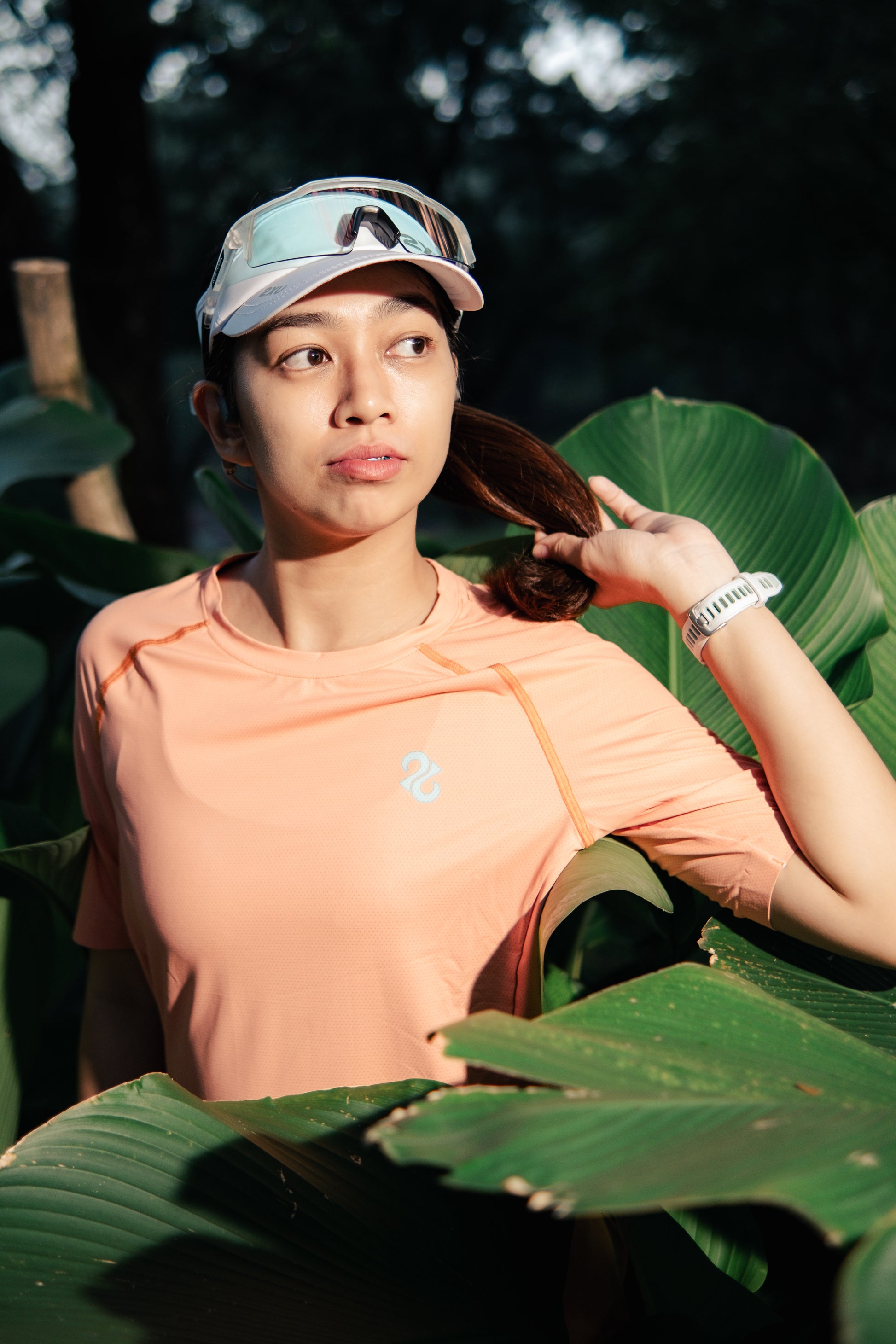 Cream Orange Transition Tech Tee- Tech Shirt